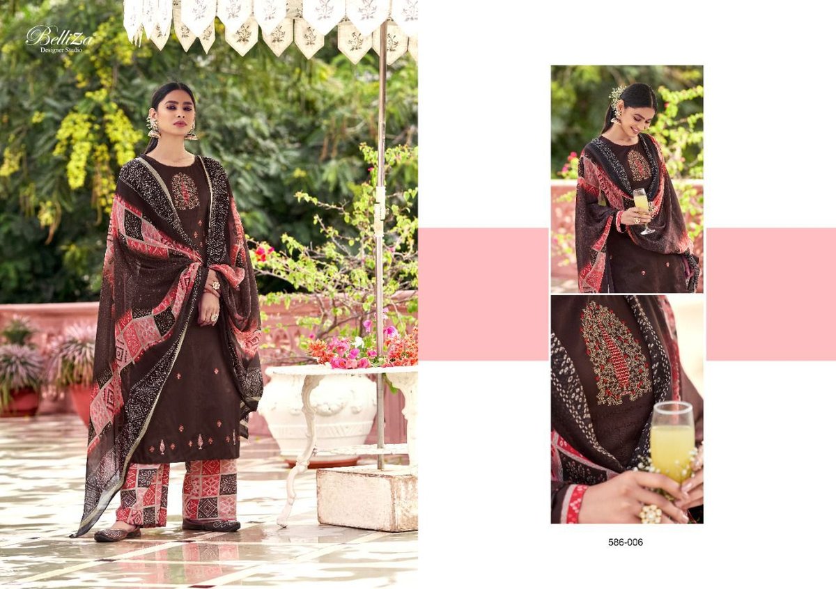 Belliza Designer Aadhya 586-001 to 586-010 Series 6