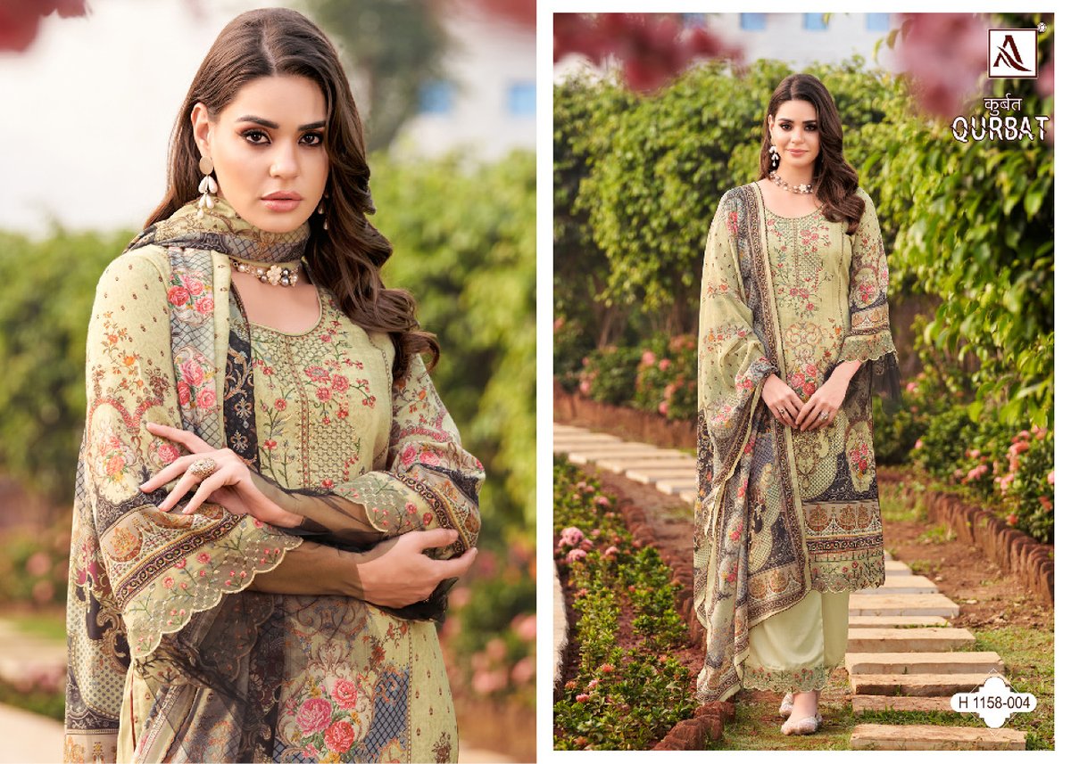 Alok Suit Qurbat Edition Vol-7 1158-001 to 1158-008 Series 4