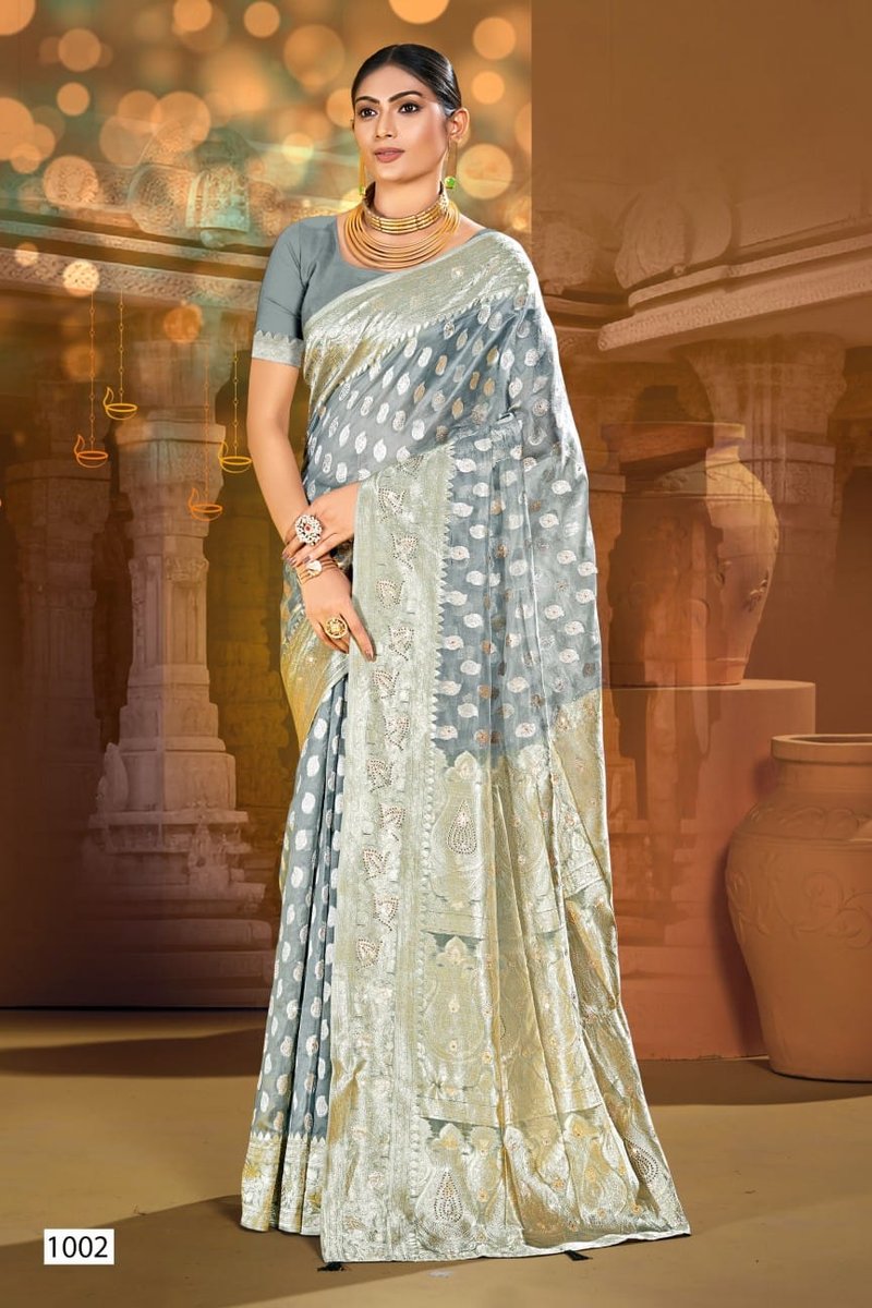 SAROJ SAREE SPARKLE SAROSKI-2 1001 TO 1006 2