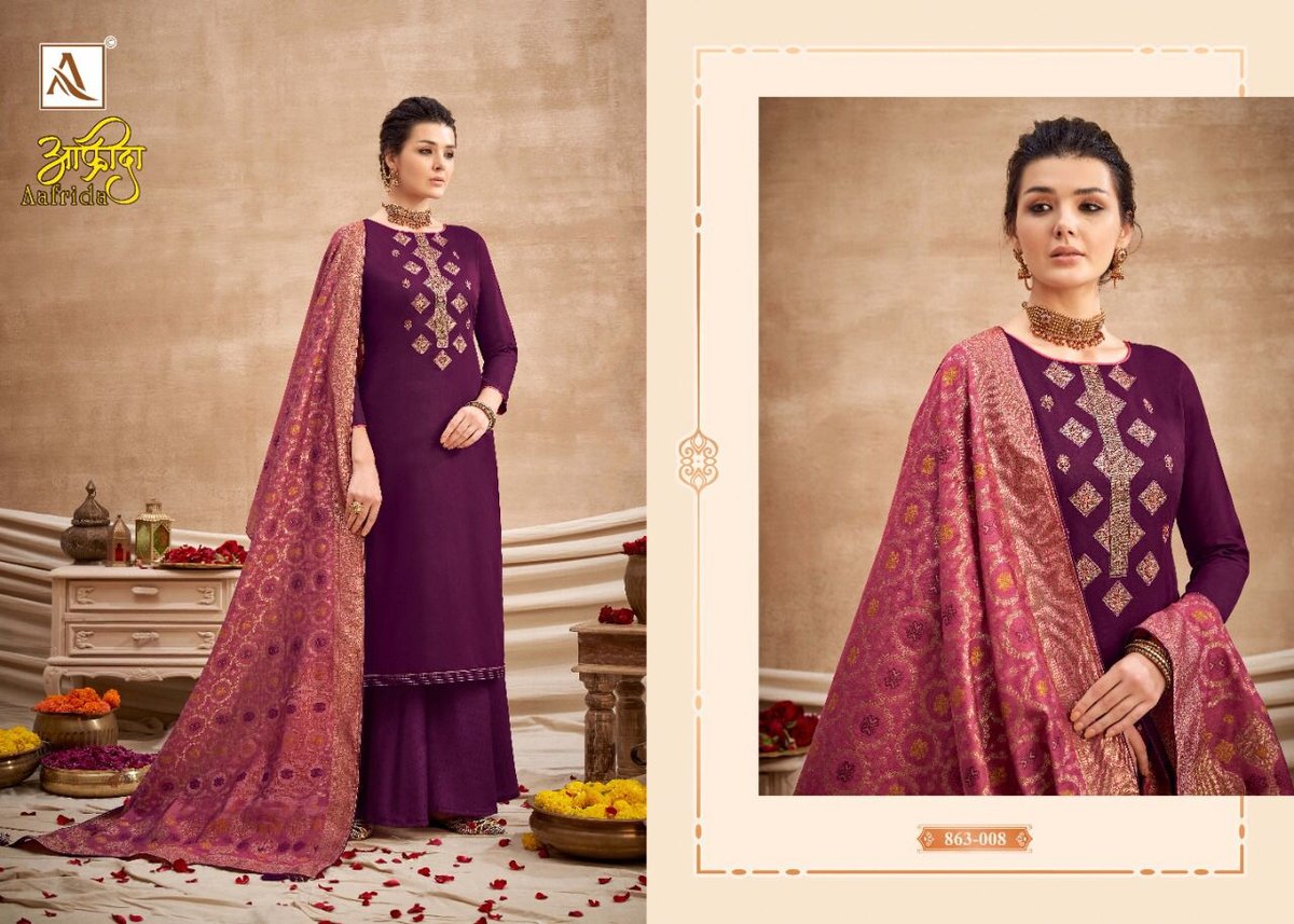 Alok Suits Aafrida 863-001 to 863-008 Series 8