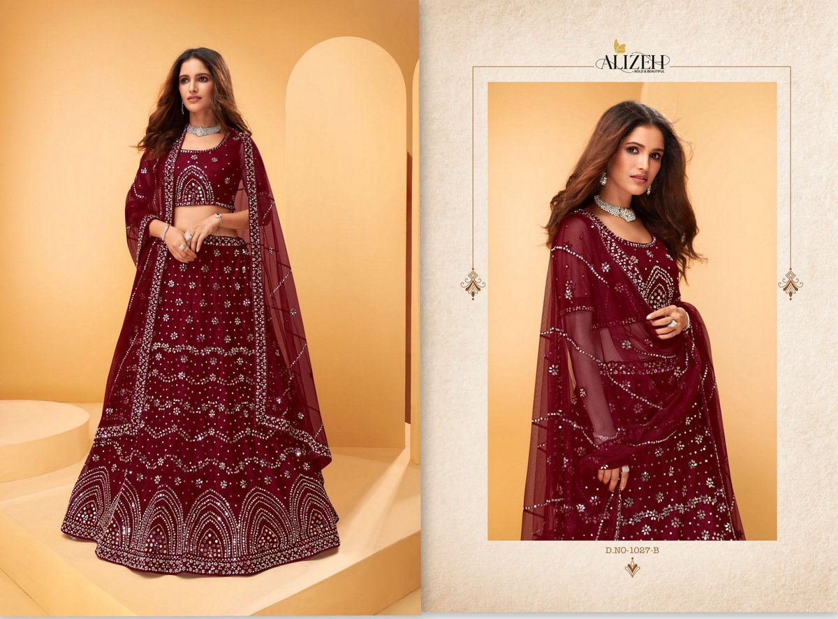 Alizeh Lehenga Sparkle 1027-1028 Colors 2