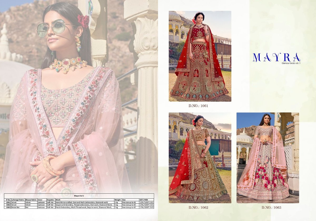 Anjani Art Mayra Glamour Bride Vol-1 1061-1063 Series 4