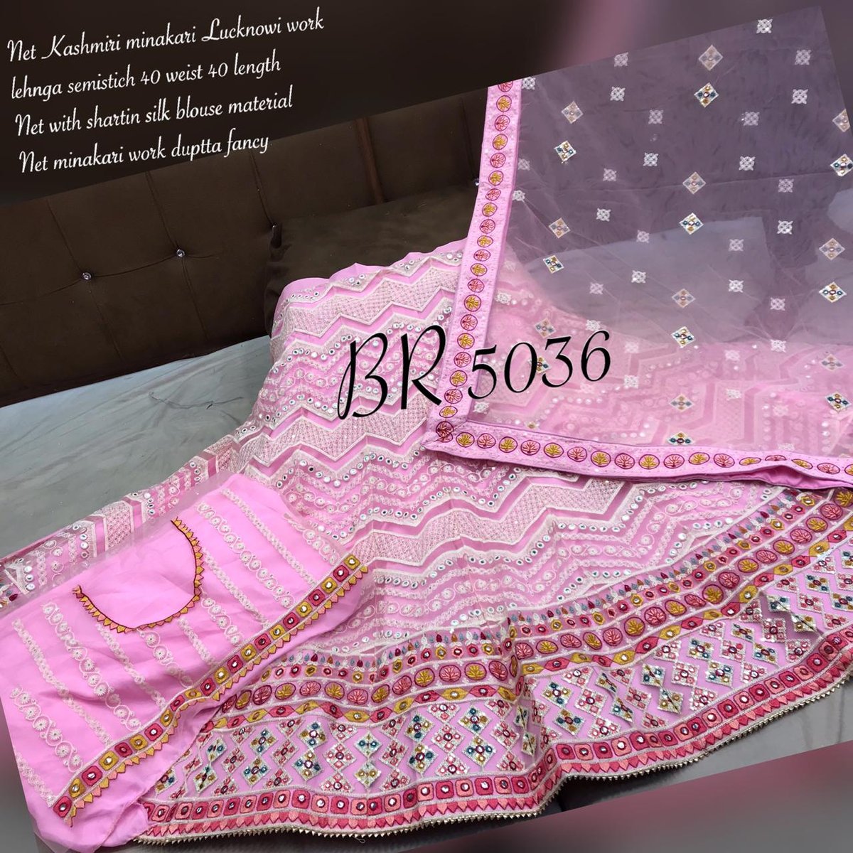 BR Beautiful Designer Work Lehenga 5036 colors 4
