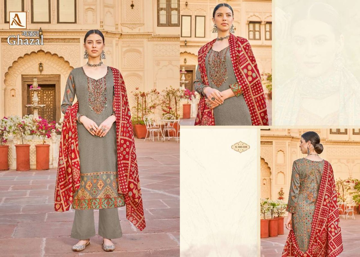 Alok Suit Ghazal 940-001 to 940-008 Series 6