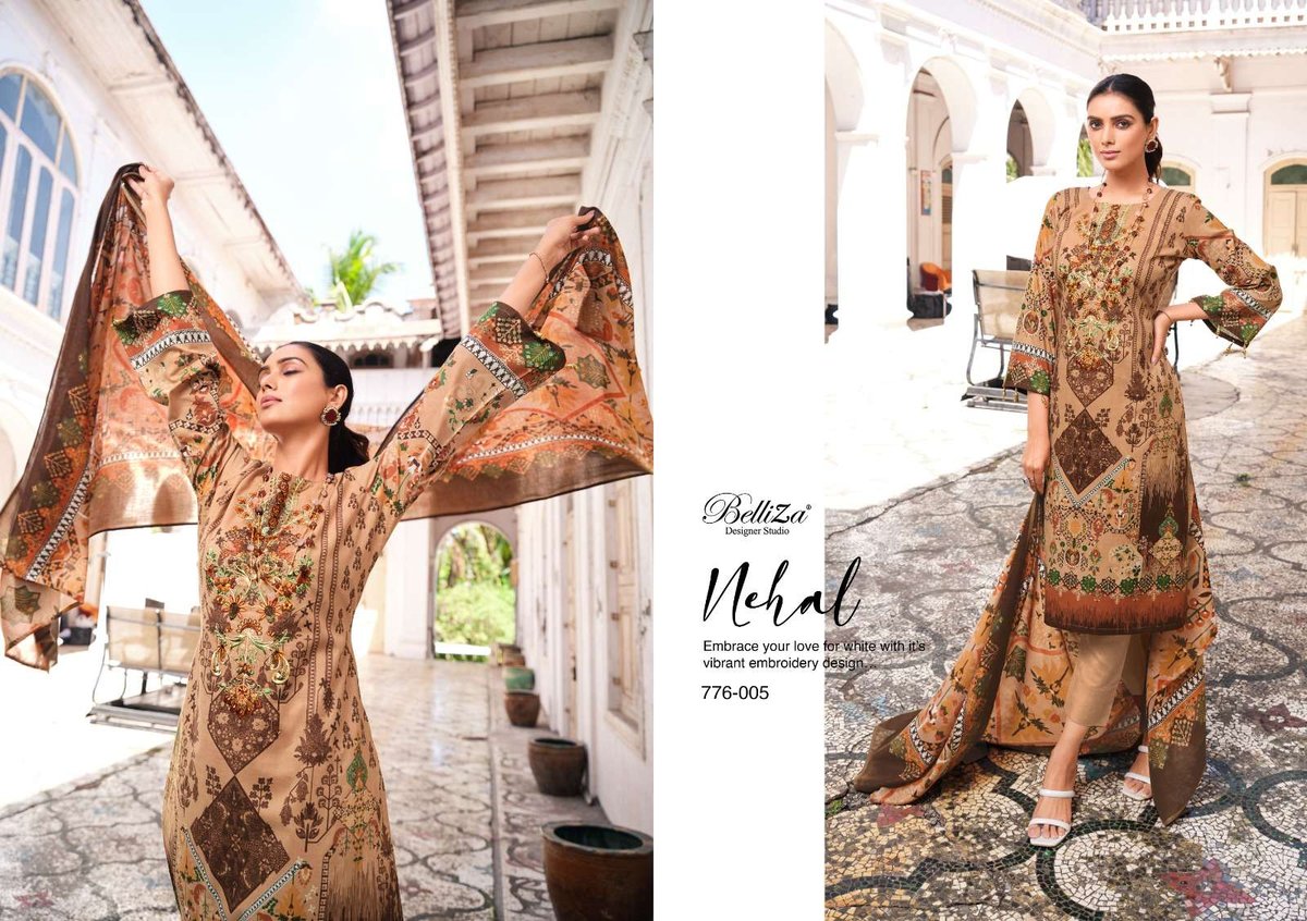 Belliza Designer Naira Vol-4 776-001 to 776-010 Series 5