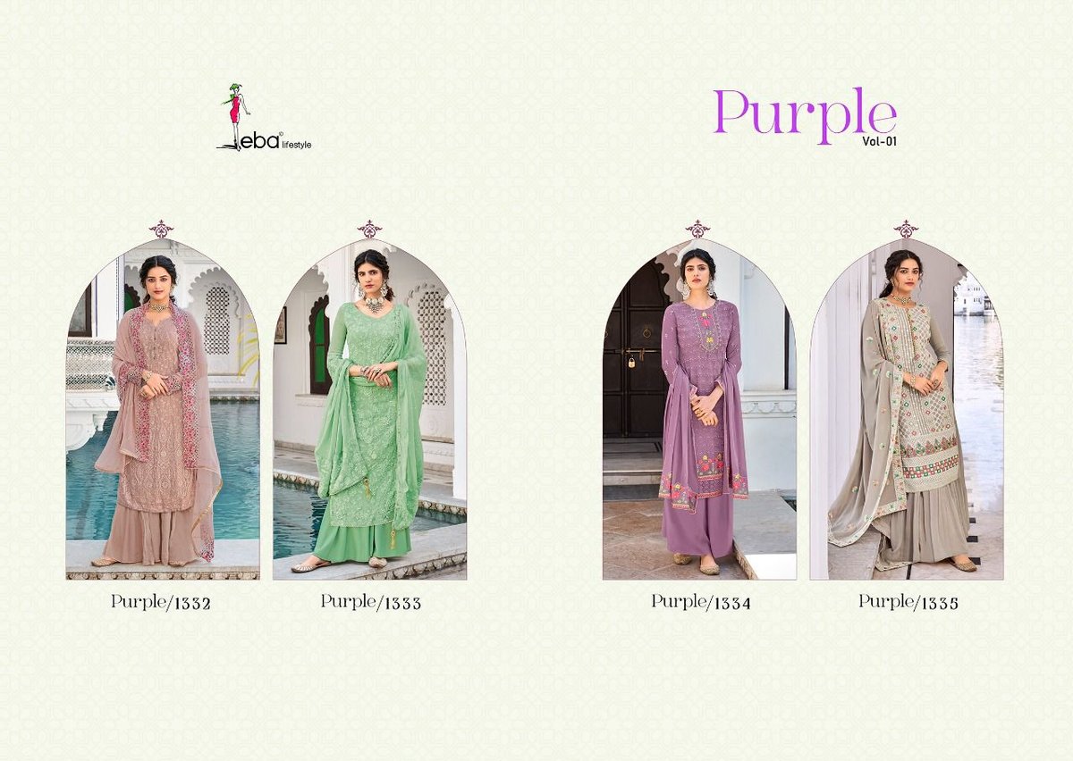 Eba Lifestyle Purple Vol-1 1332-1335 Series 5