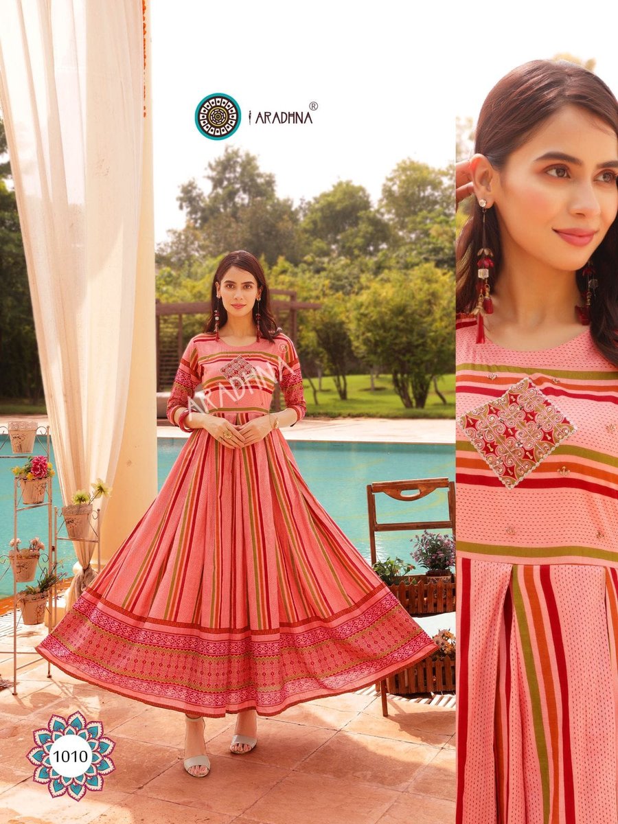 Aradhna Fashion Stripy Vol-1 1001-1012 Series 10