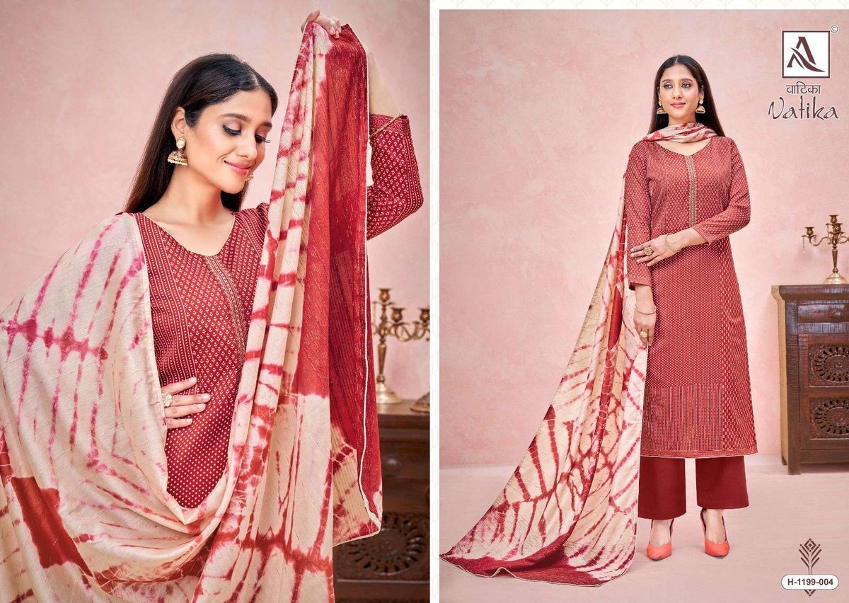 Alok Suit Vatika 1199-001 to 1199-008 Series 4