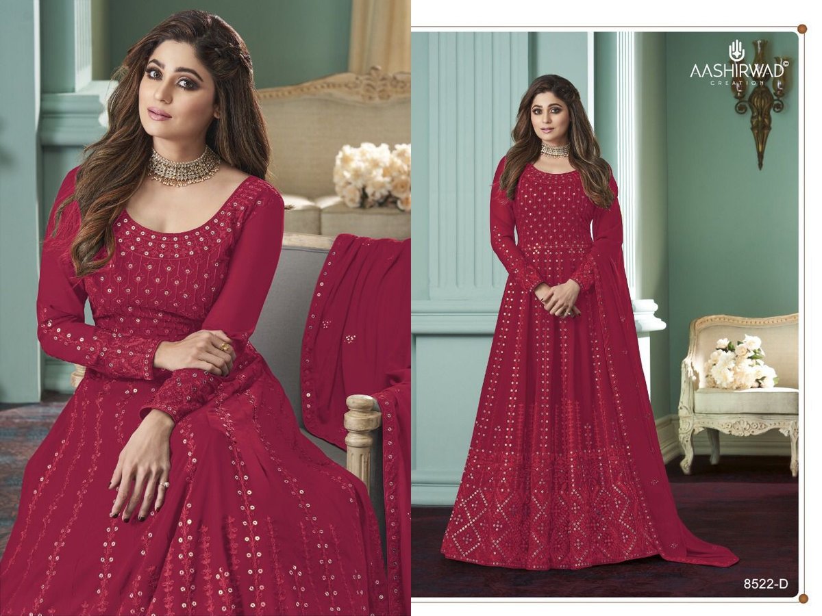 Aashirwad Creation Rose Premium 8522 Colors 7