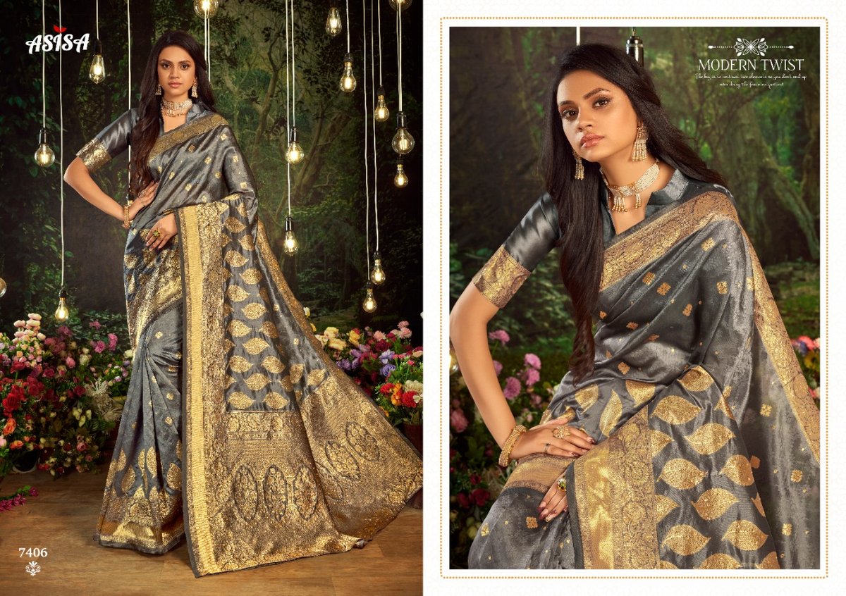 Asisa Saree Panchi  7401-7406 Series 6