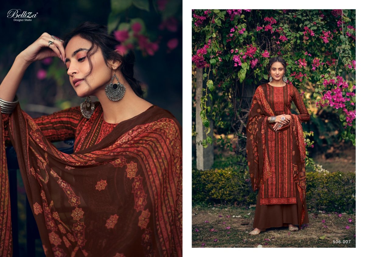 Belliza Designer Studio Zohra 506-001 to 506-010  Series 7