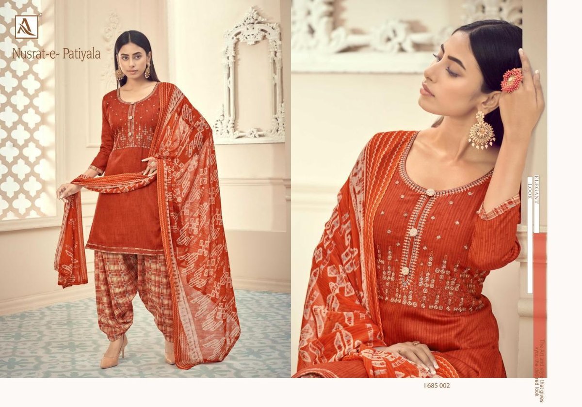 Alok Suits Nusrat-e-Patiyala 685-001-685-010 Series 2