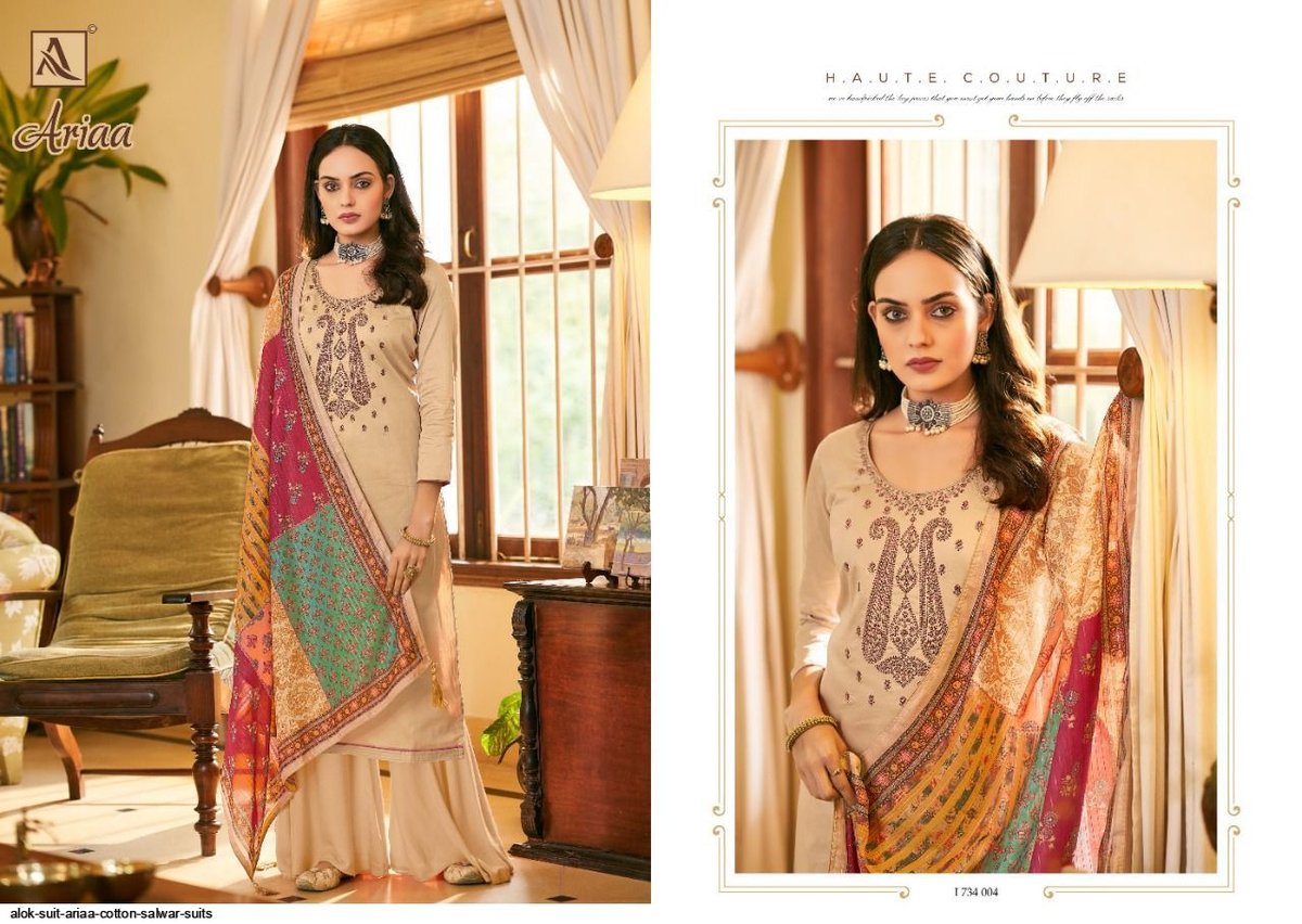 Alok Suit Ariaa 1734-001 to 1734-008 Series 4