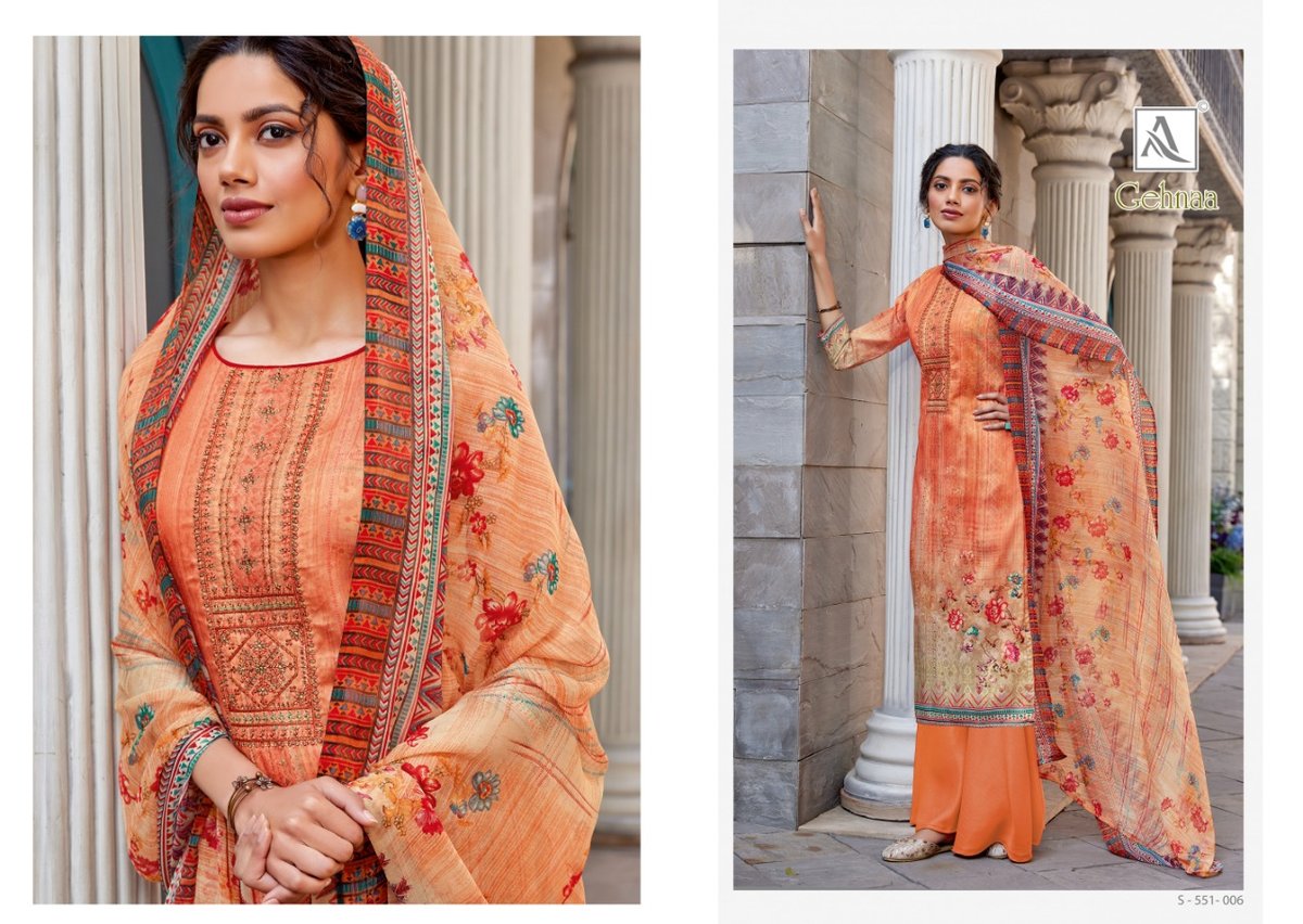 Alok Suits Gehnaa 551-001-551-010 Series 6