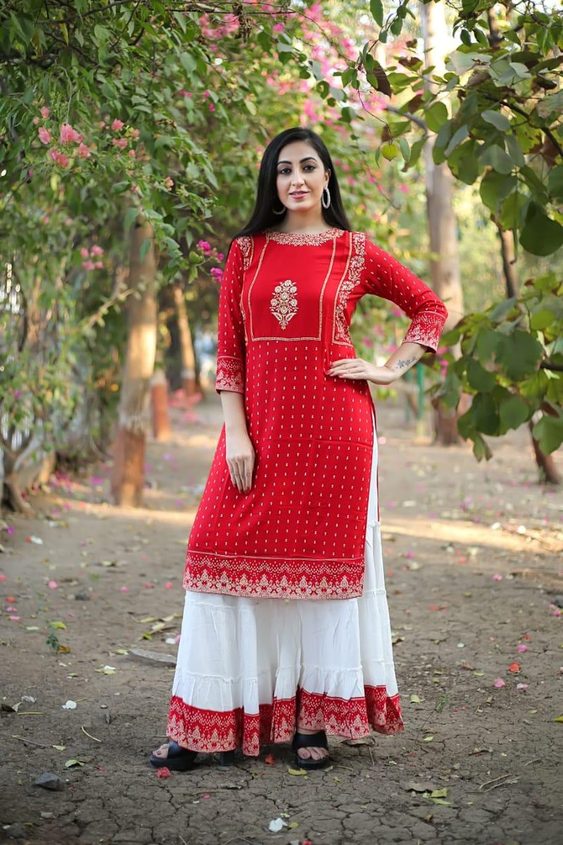 Apsara Kurti With Sarara Colors 2