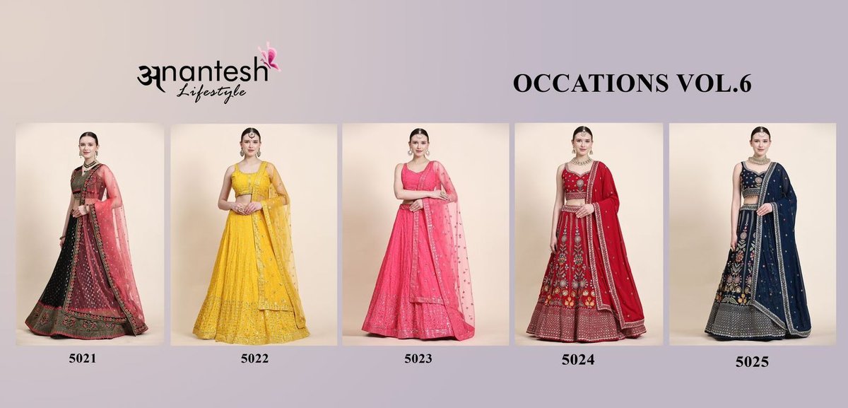 Anantesh Lifestyle Occations Vol-6 5021-5025 Series 6