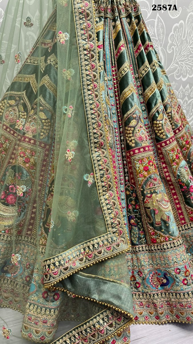 Anjani Art Bridal Lehenga Choli 2587 Colors 3