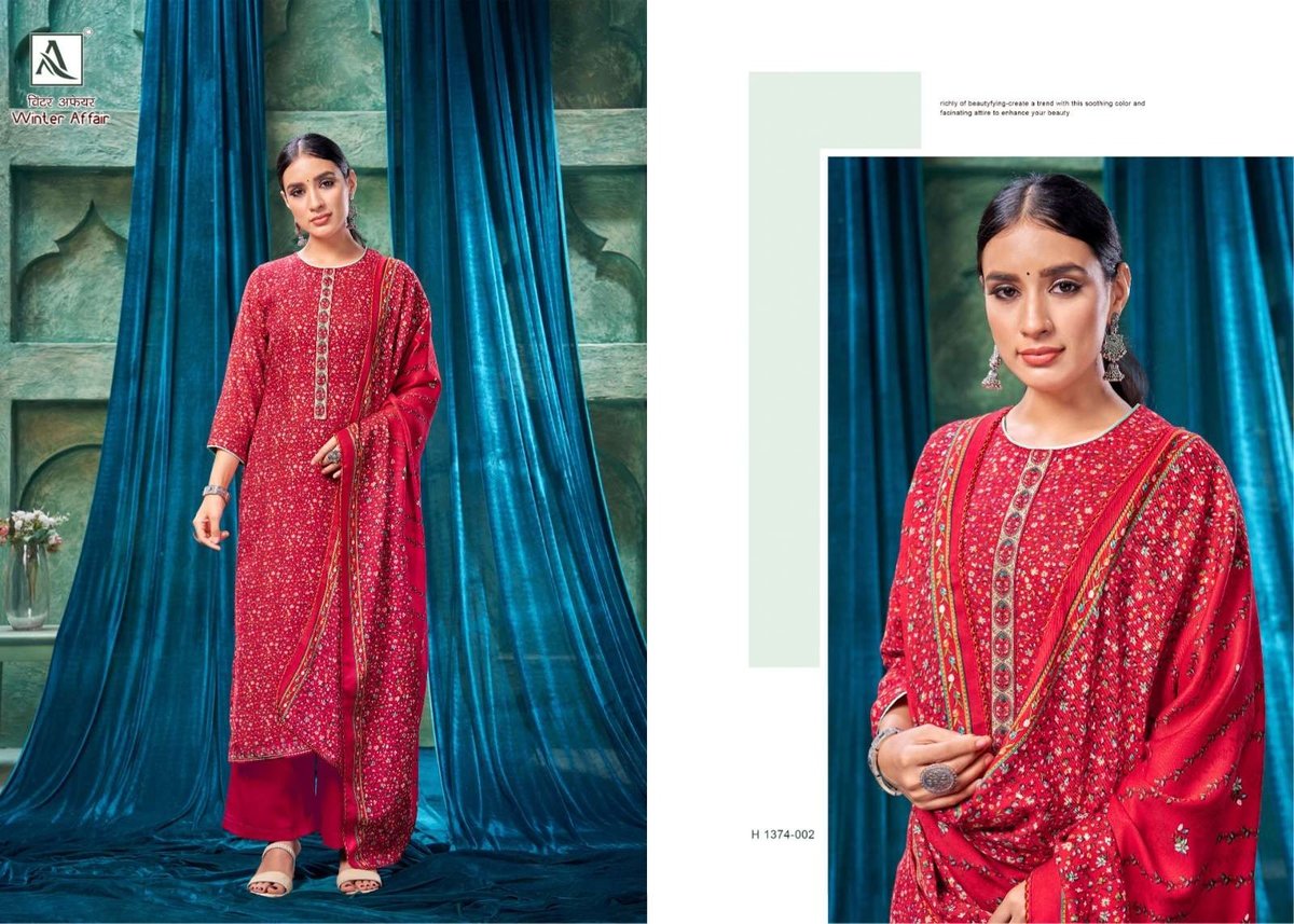Alok Suit Winter Affair 1374-001 to 1374-008 Series 2