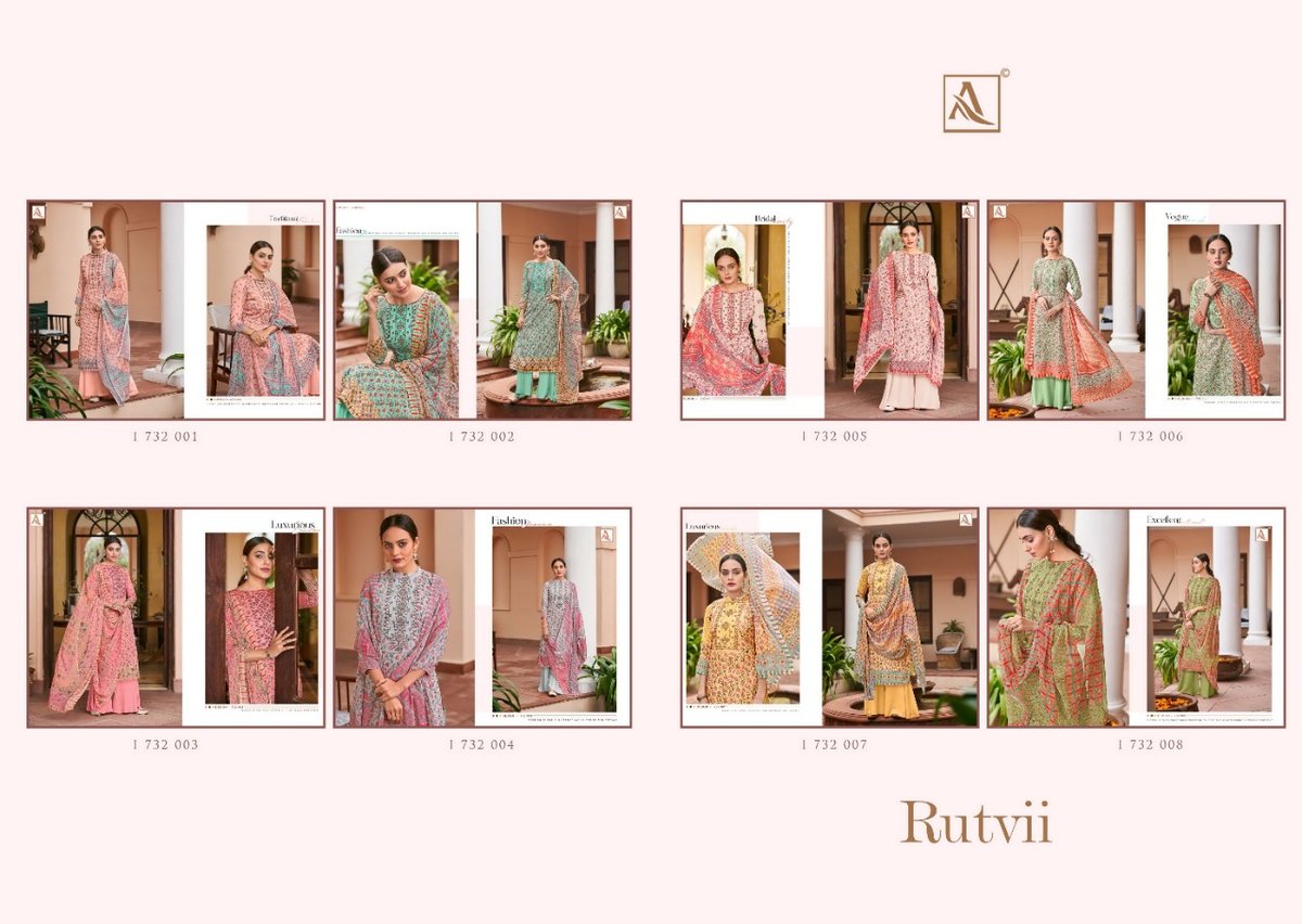 Alok Suit Rutvii 1732-001 To 1732-008 Series 9