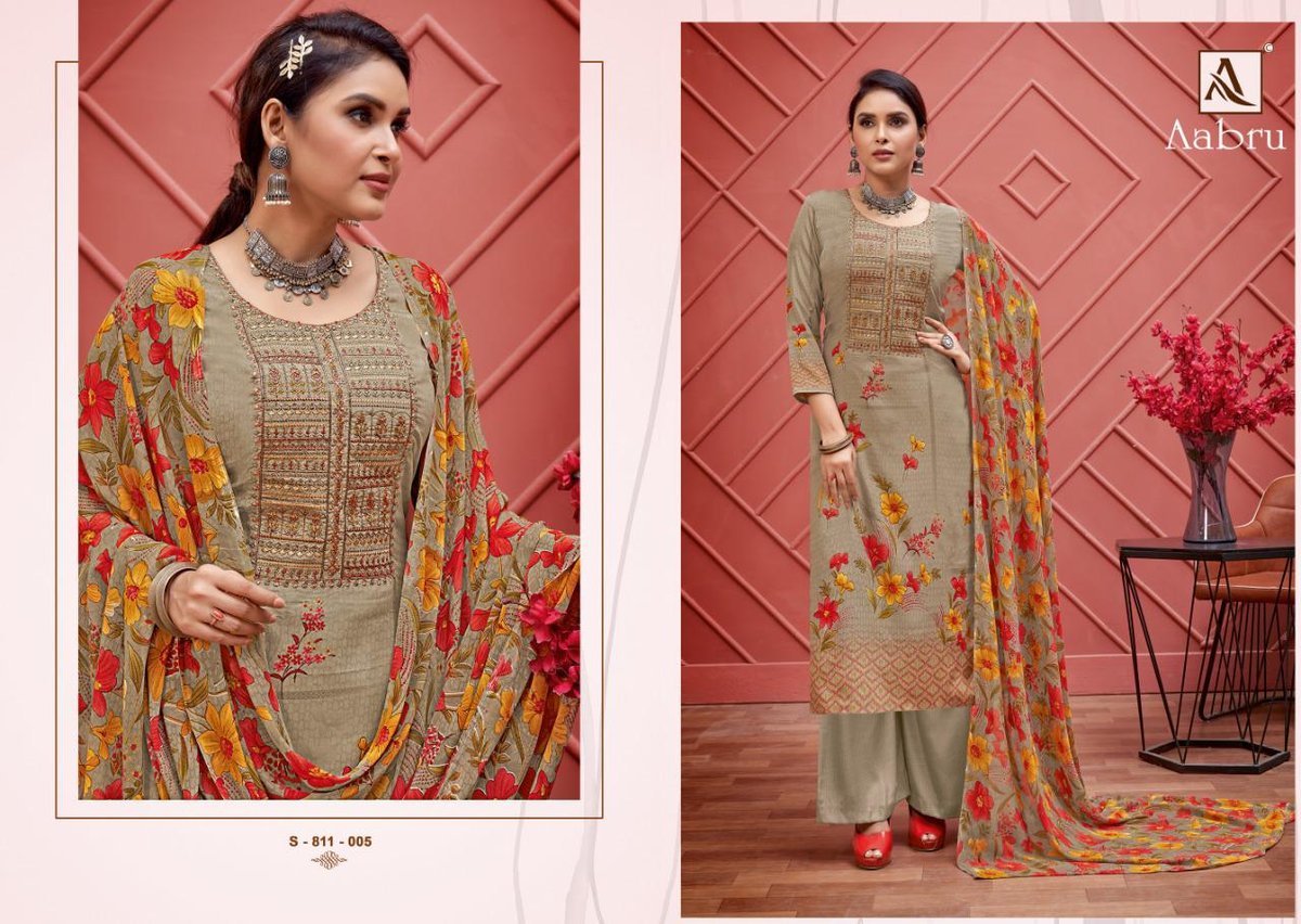 Alok Suits Aabru 811-001 to 811-010 Series 5
