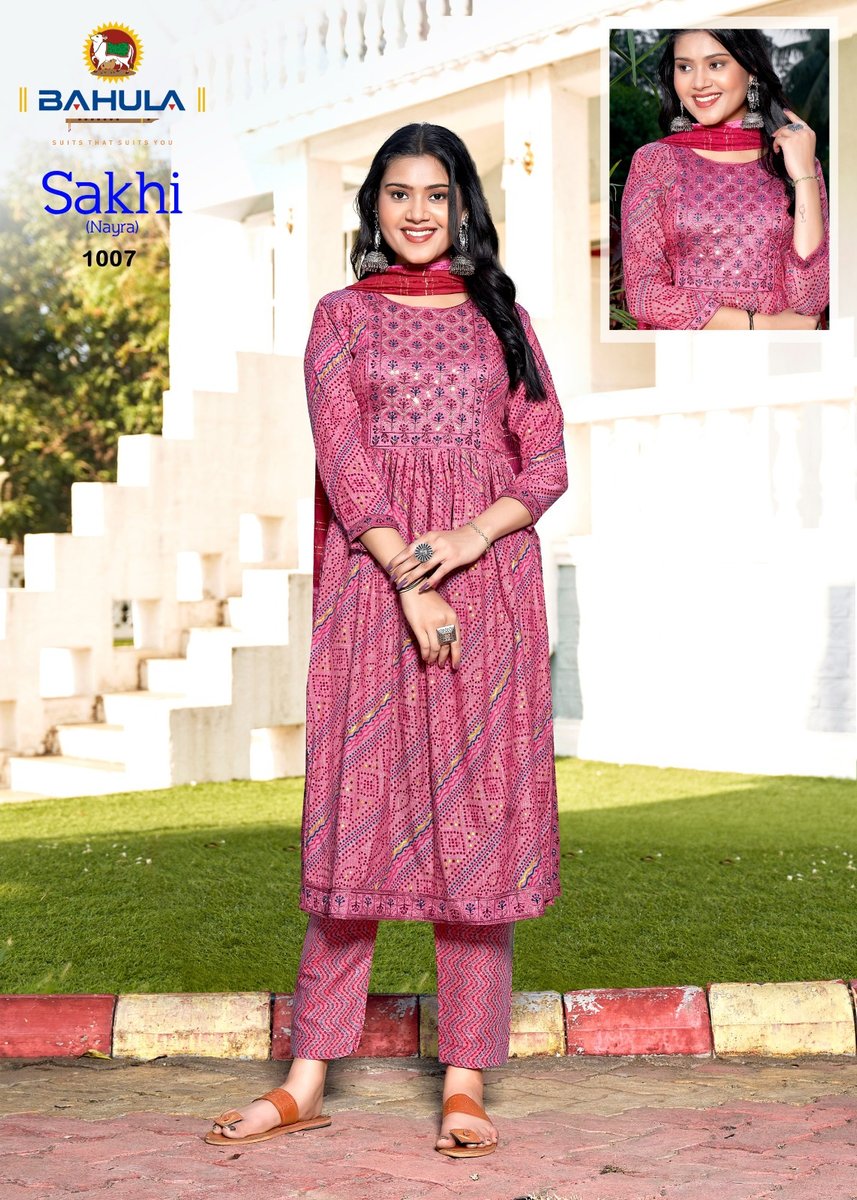 BAHULA FABRICS SAKHI VOL-1 1001 TO 1007 7