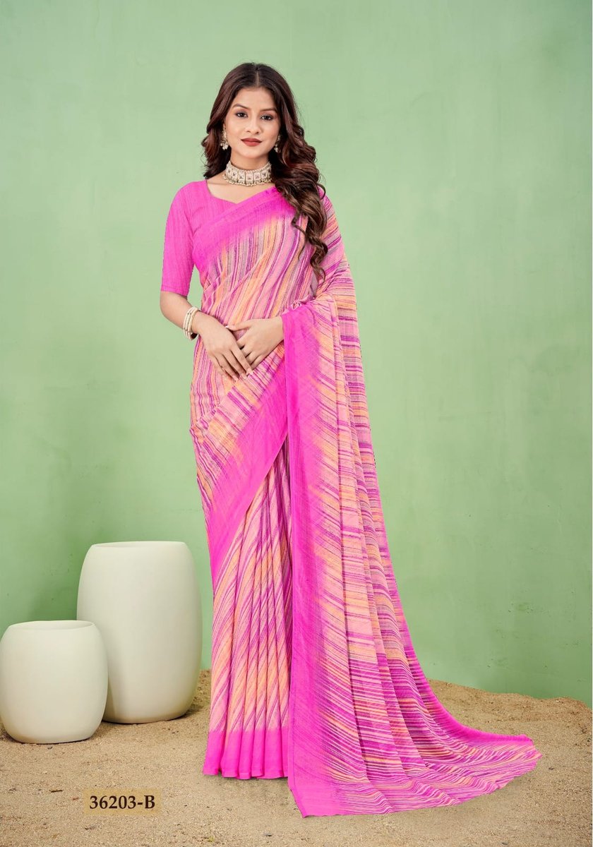 RUCHI SAREE STAR CHIFFON LEHRIYA SPECIAL 36201-A TO 36203-D 10
