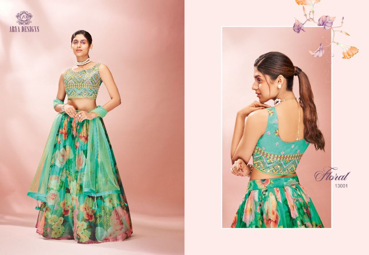 Arya Design Floral Vol-5 13001-13004 Series 1