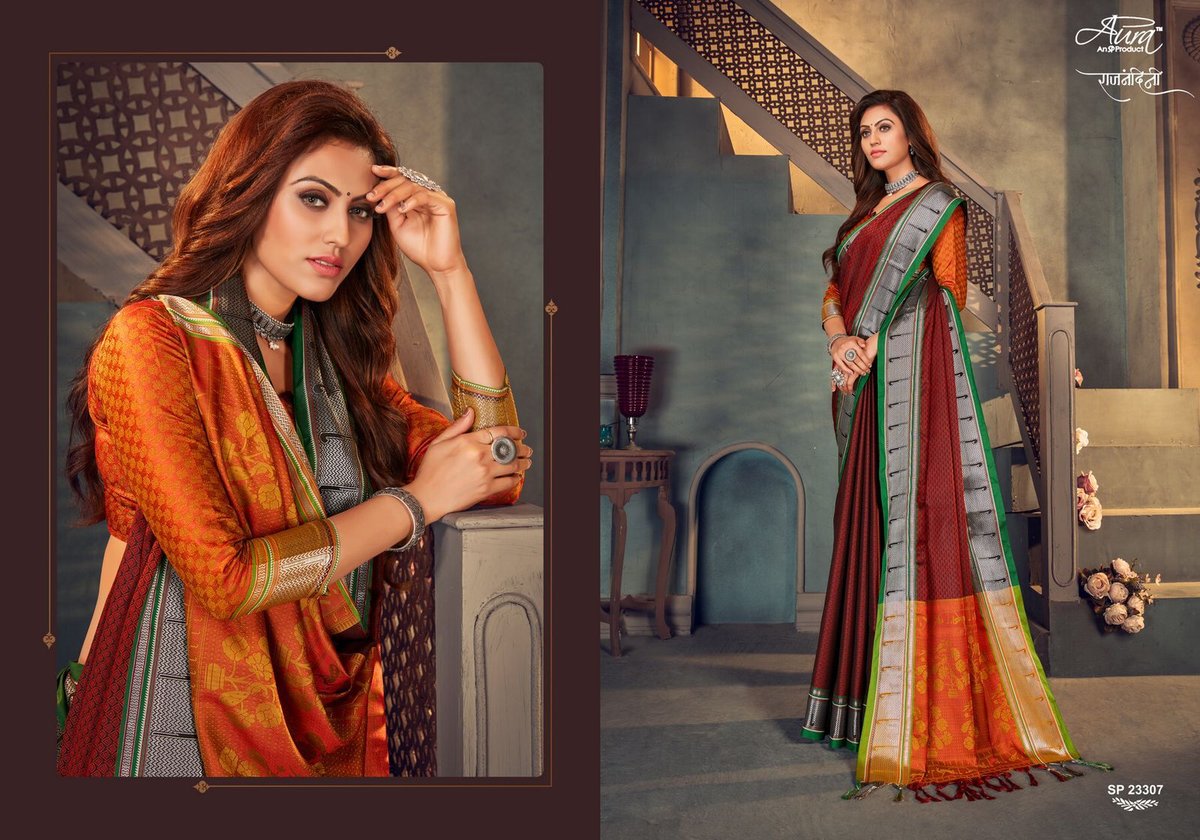 Aura Saree Rajnandini 23301-23308 Series 7
