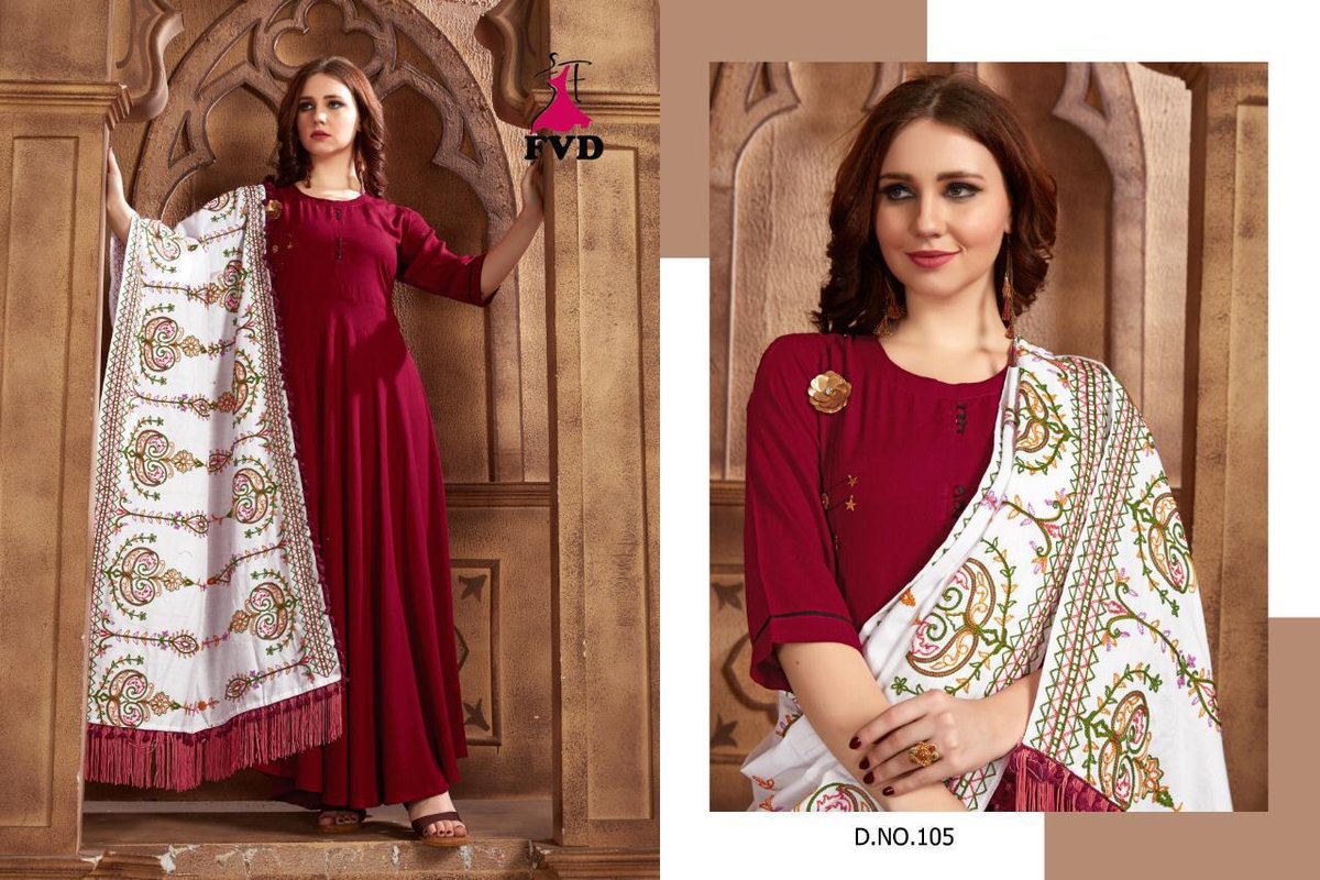 Fashion valley Dresses Shalni Vol-1 101-106 Series 5