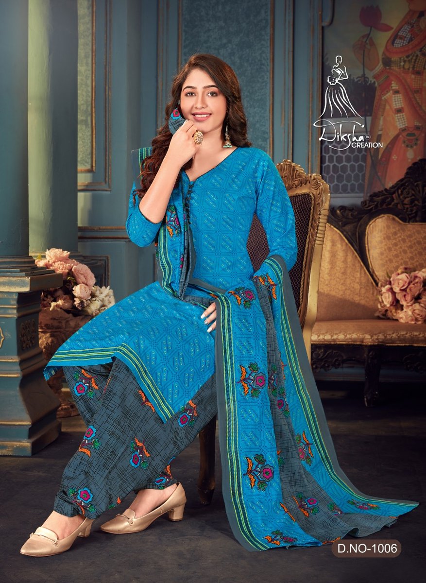 Diksha Creation Colour Stitch Patiyala Vol-4 1001-1010 Series 6
