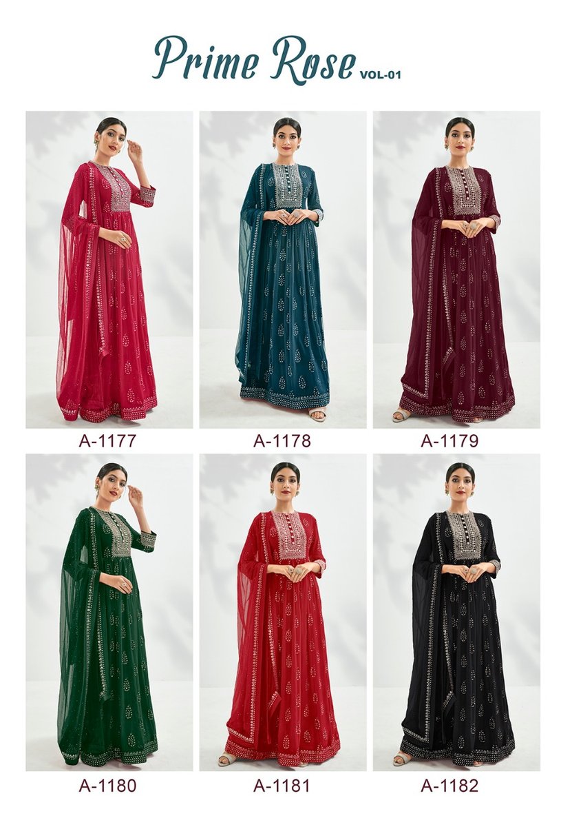 Eba Lifestyle Prime Rose Vol-1 1177-1182 Series 7