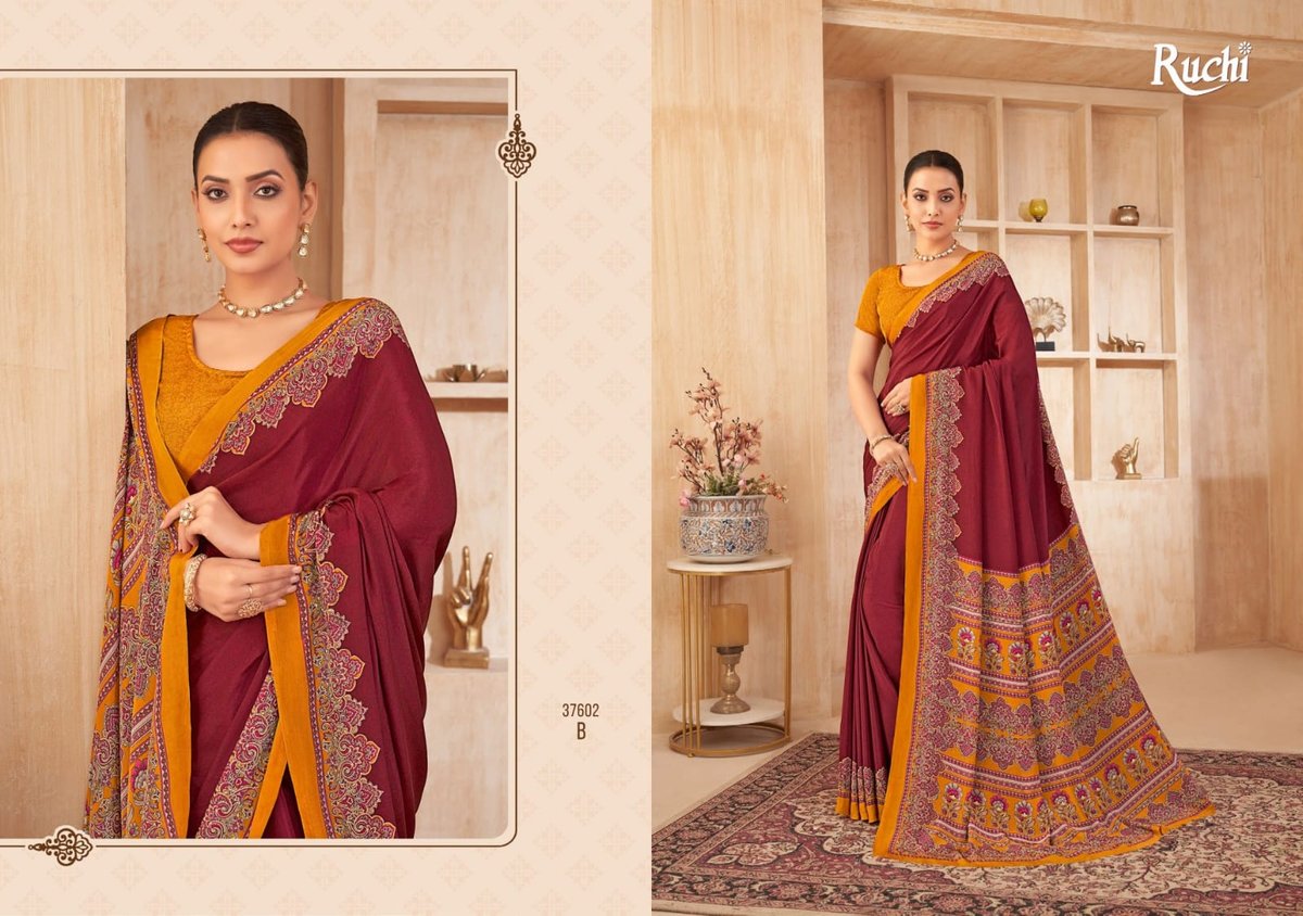 RUCHI SAREE VIVANTA SILK VOL-38 37601-A TO 37603-D 6