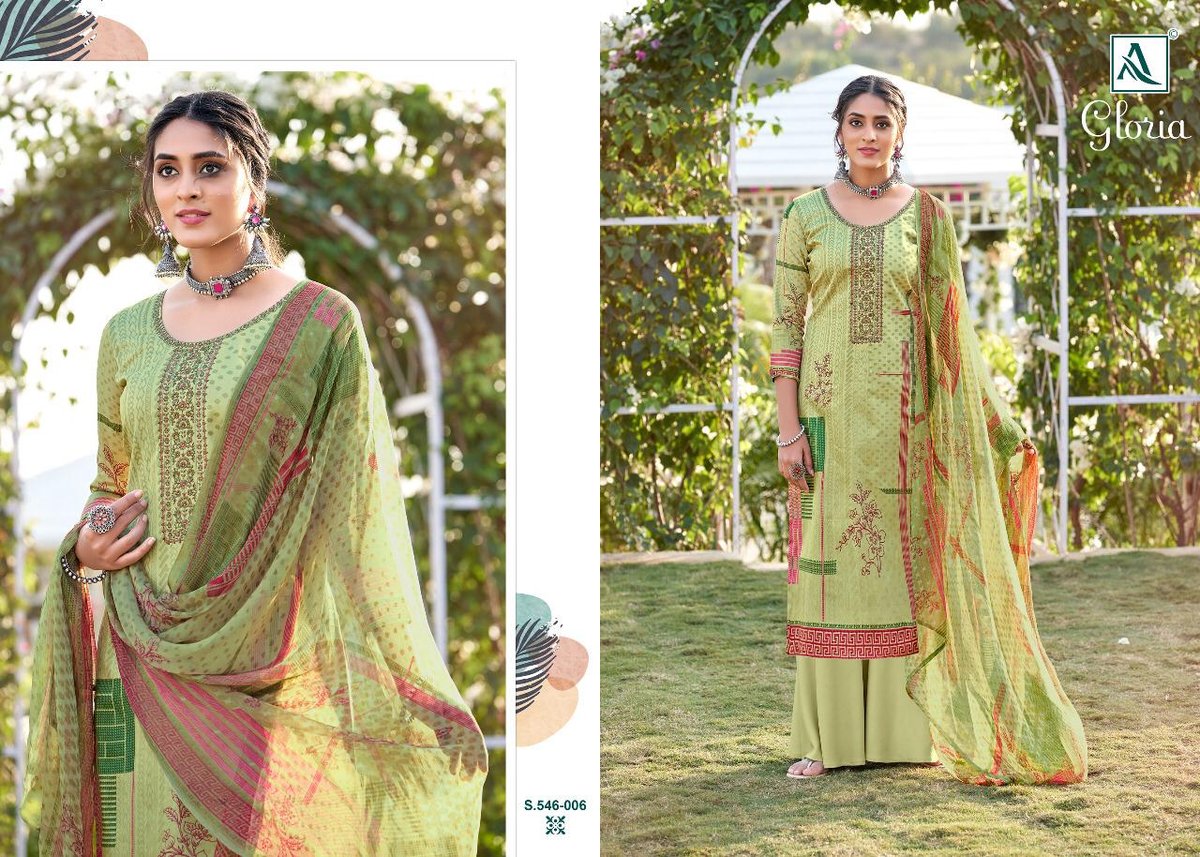 Alok Suits Gloria 546-001 to 546-008 Series 6