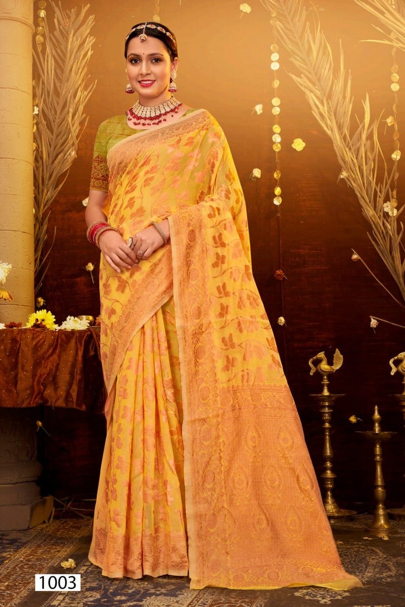 SAROJ SAREE ATLANTIC COTTON VOL-5 1001 TO 1006 3