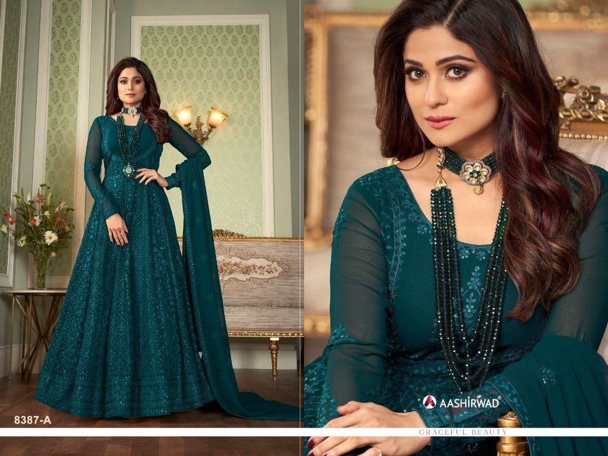Aashirwad Creation Avni 8387 Colors 1