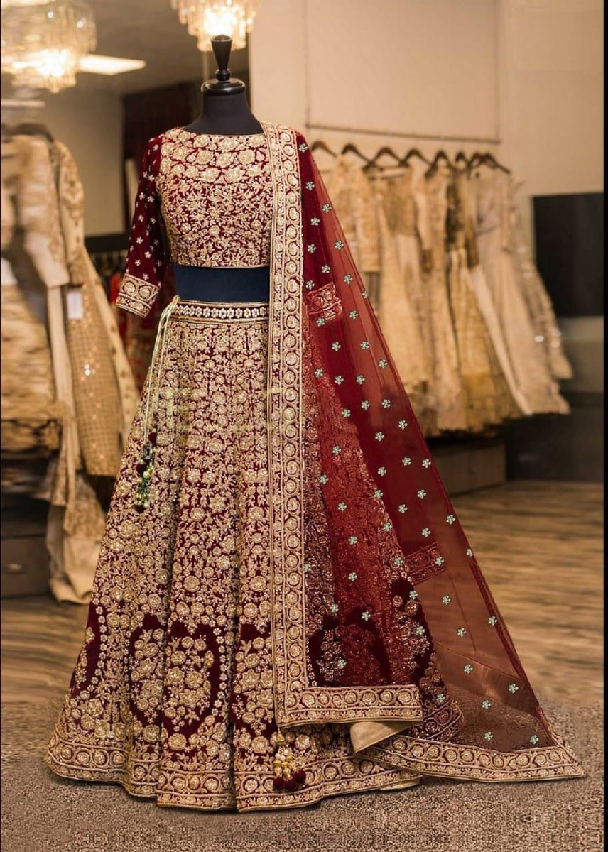 DJ Bridal Designer Lehenga DJ-128 Colors 1