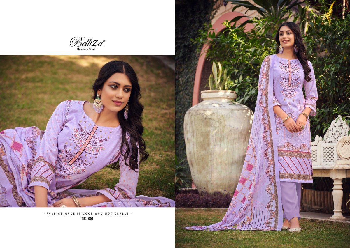 Belliza Designer Ziana Vol-2 781-001 to 781-008 Series 1