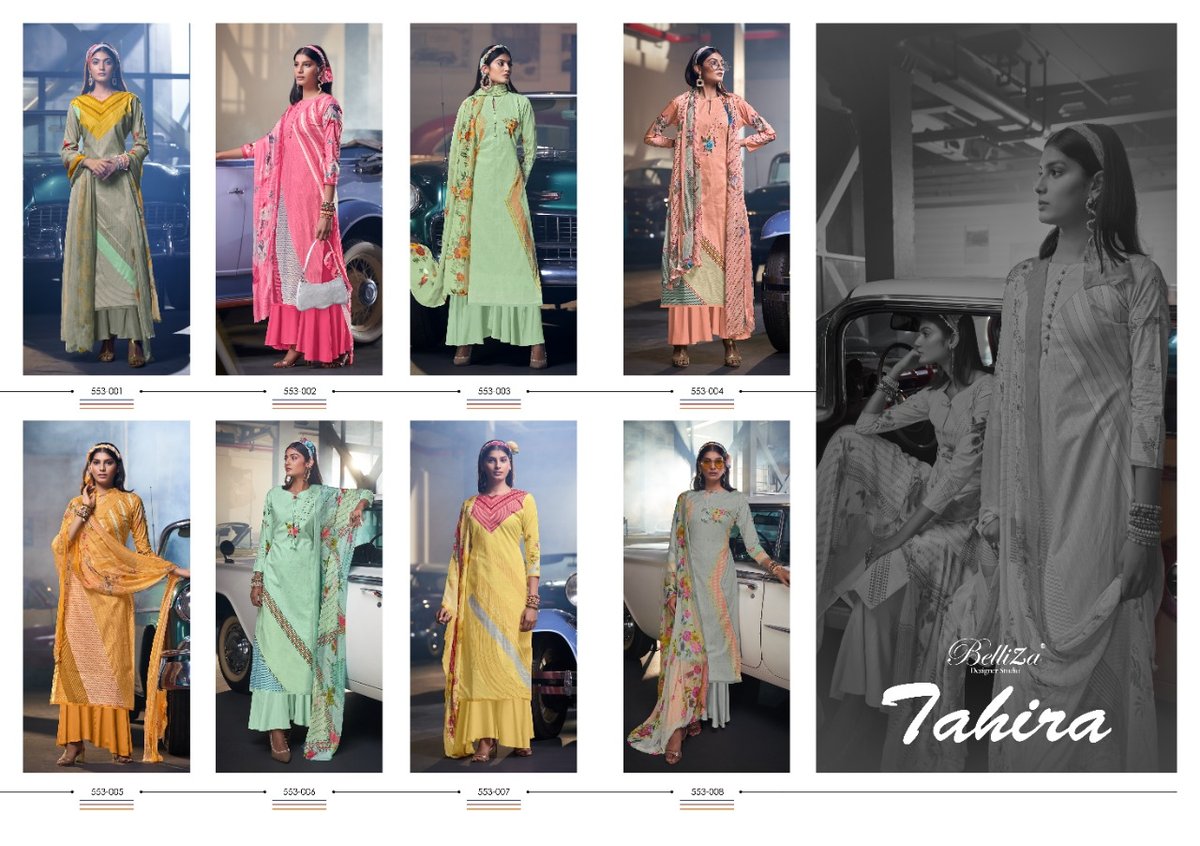Belliza Designer Tahira 553-001 to 553-008 Series 9