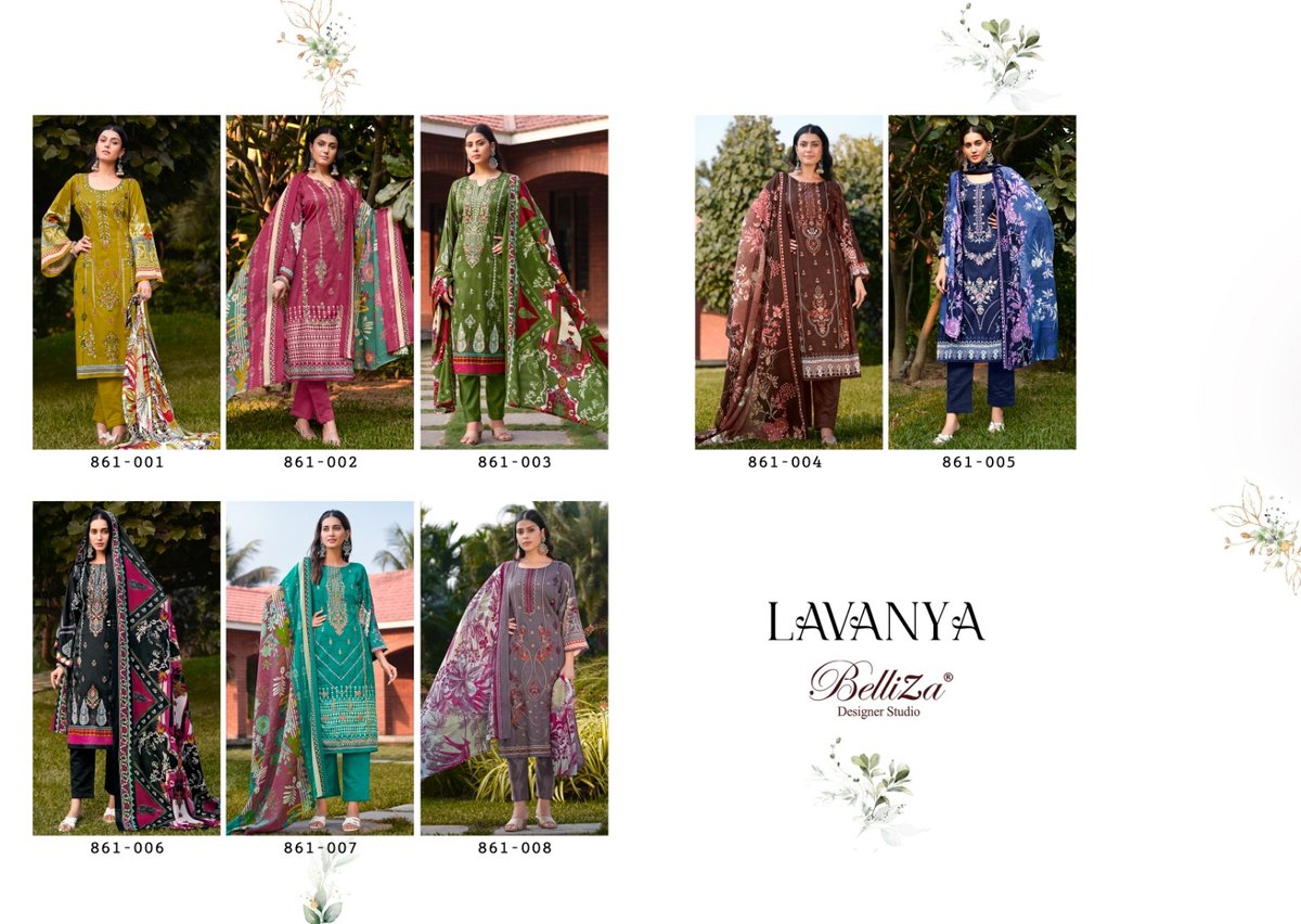 Belliza Designer Lavanya 861-001 to 861-008 Series 9