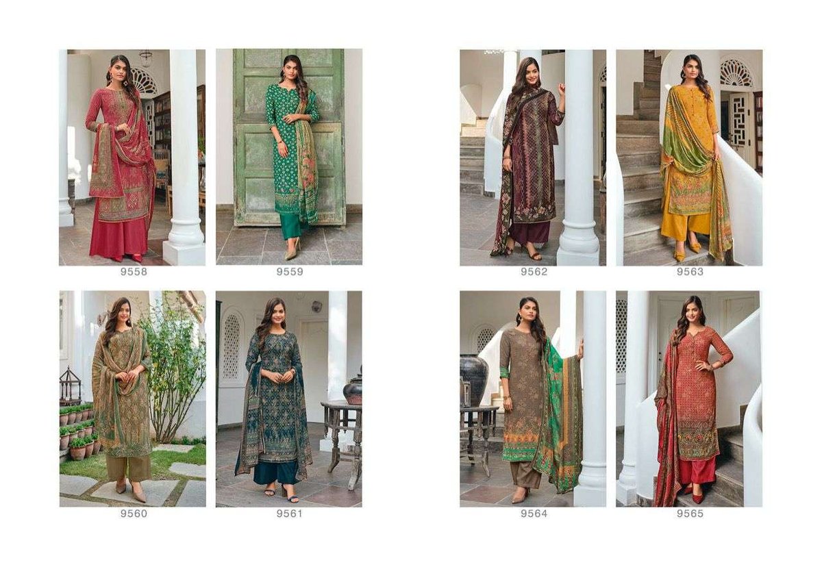 Glossy Simar Mahnoor Vol-2 9558-9565 Series 9