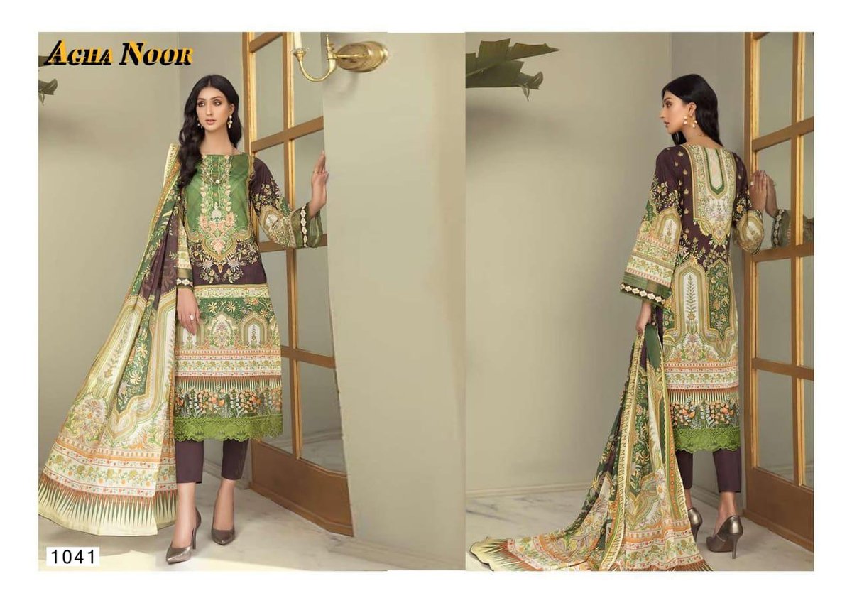 Agha Noor Vol-4 Luxury Lawn Collection 1041-1050 Series 1
