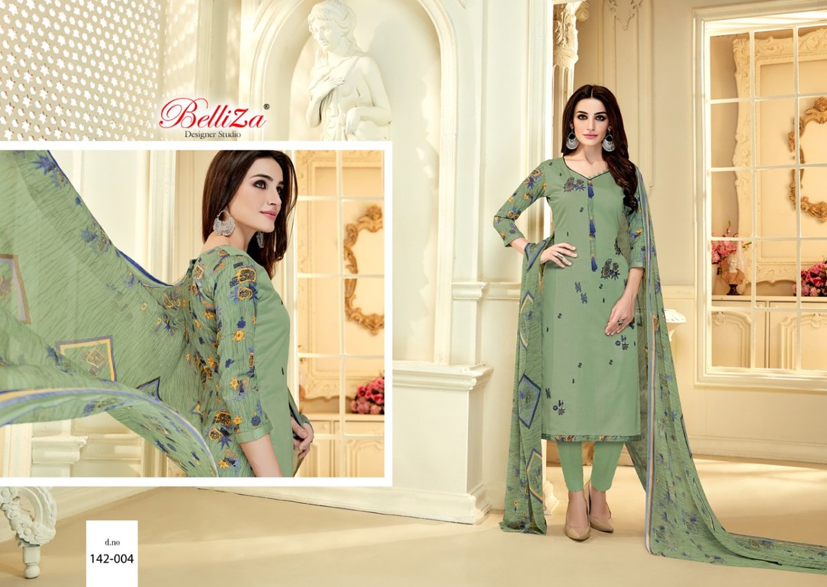 Belliza Designer Shabana 142-001 to 142-010 Series 4