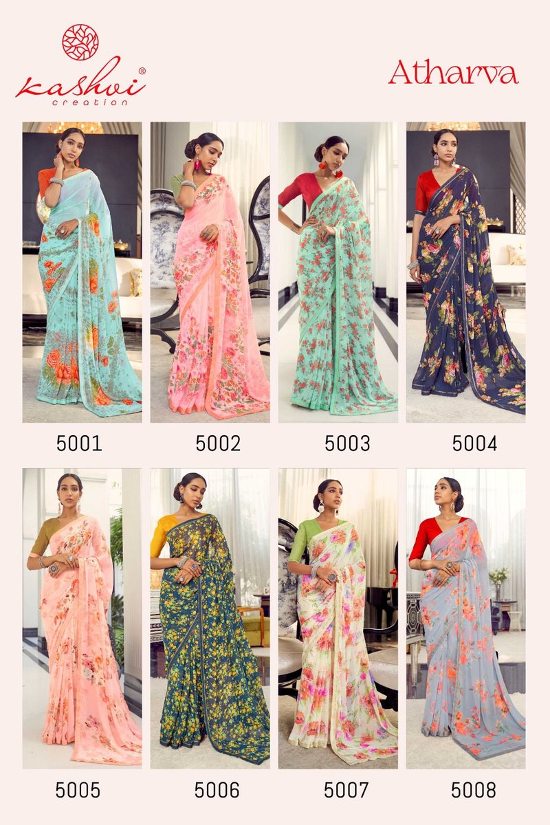 KASHVI CREATION ATHARVA 5001 TO 5008 9
