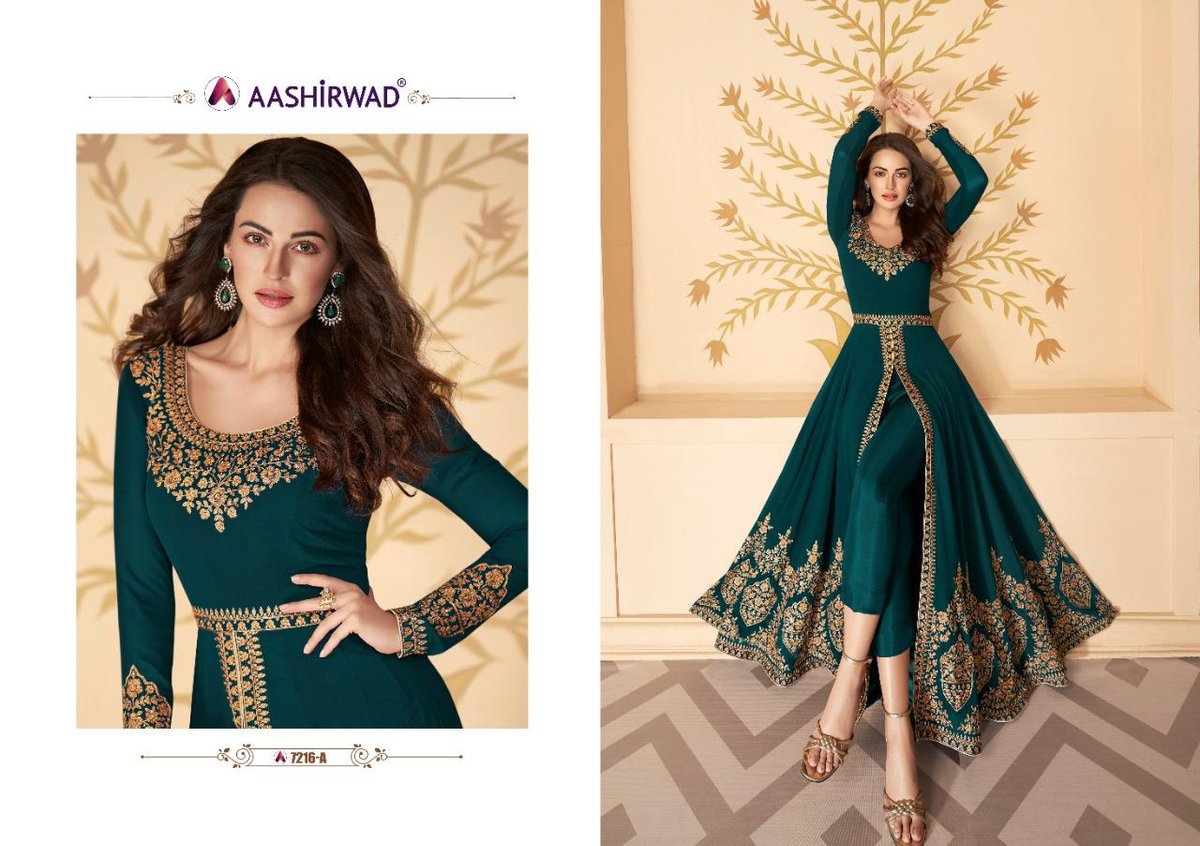 Aashirwad Creation Paakhi Gold 7216 Colors 1
