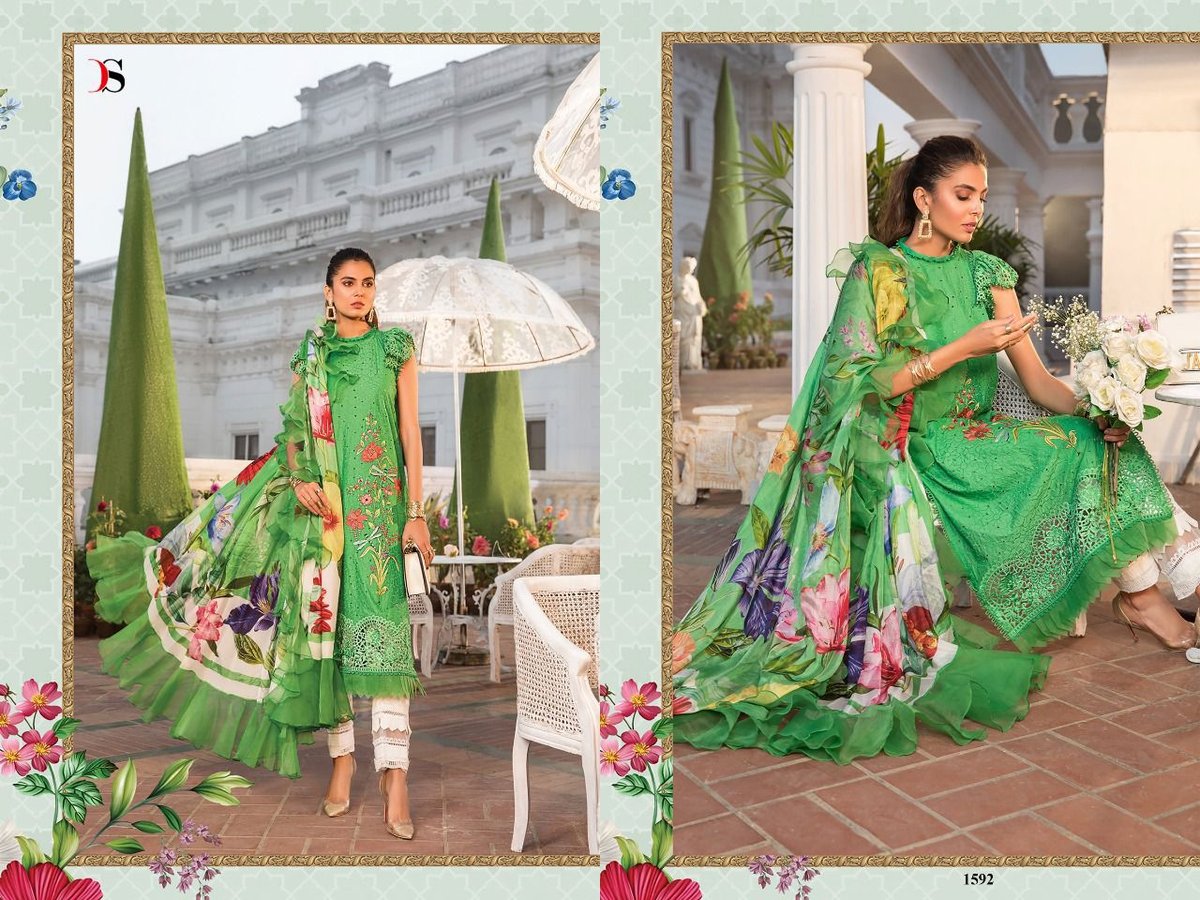 Deepsy Suits Maria B Lawn 22 Vol-3 1591-1596 Series 2