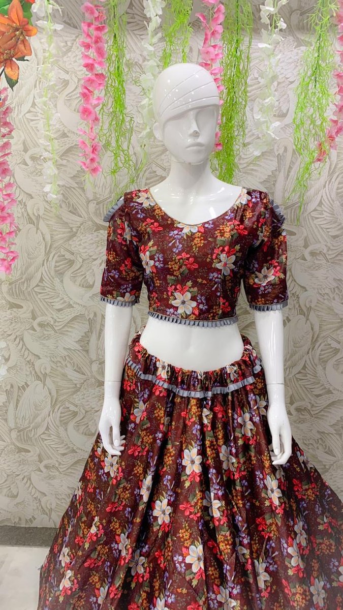 AF Peafowl 5001 Digital Printed Lehenga 3