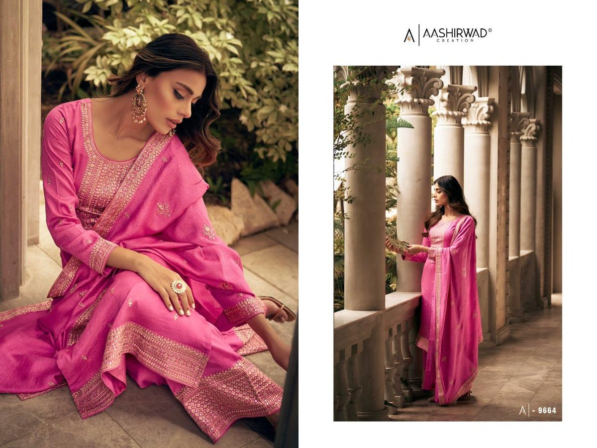 Aashirwad Creation Gulkand Zeeya 9664-9669 Series 1