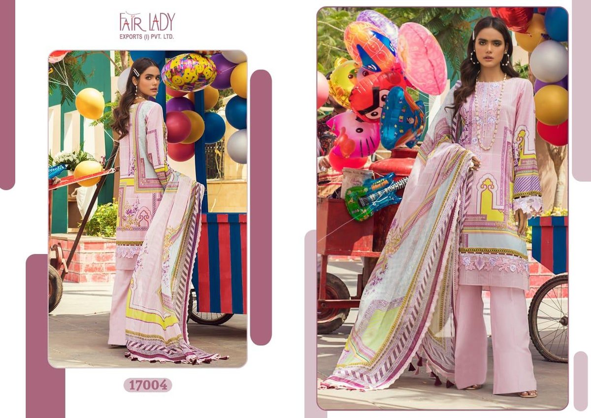 Fair Lady Ayesha Zara Premium Lawn Collection 17001-17005 Series 4
