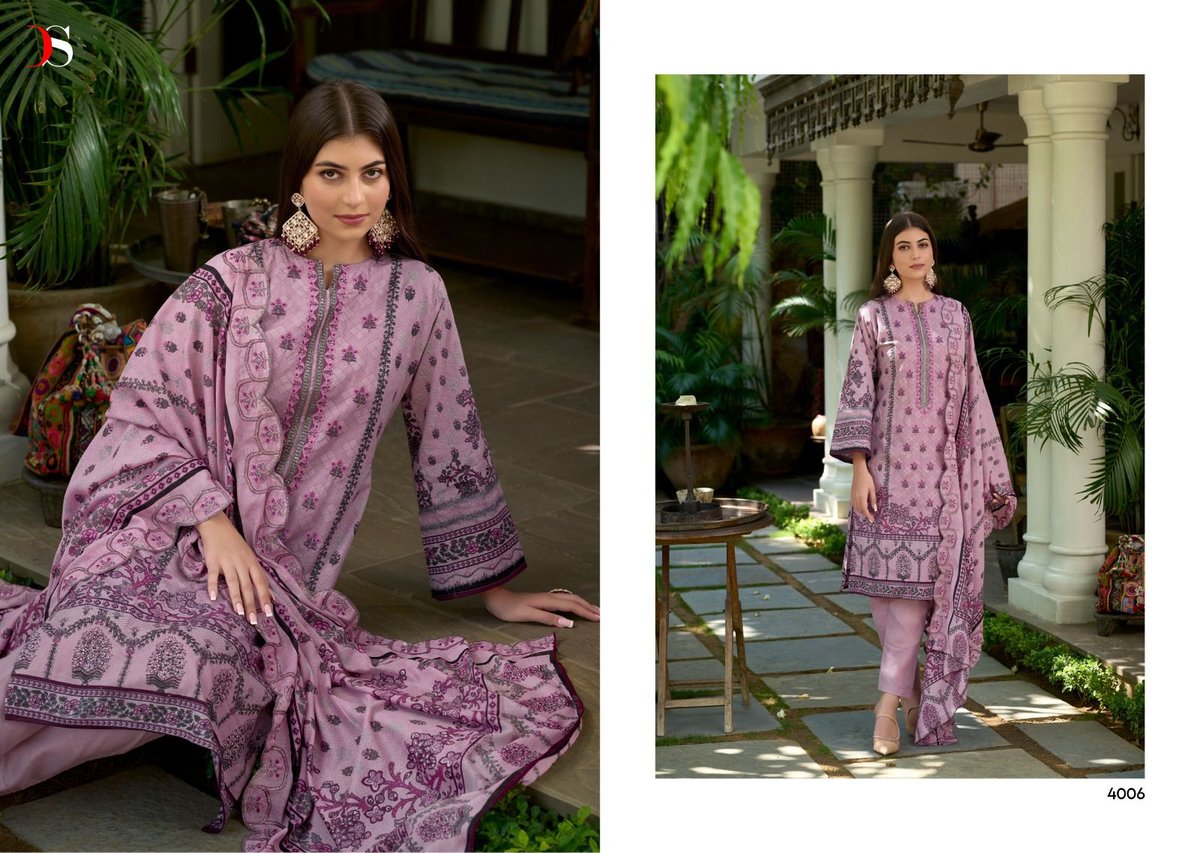 Deepsy Suit Bin Saeed Lawn Collection Vol-4 4001-4008 Series 6