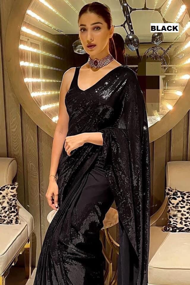 Bollywood  Designer Sequence Saree DF-3203 Colors 2